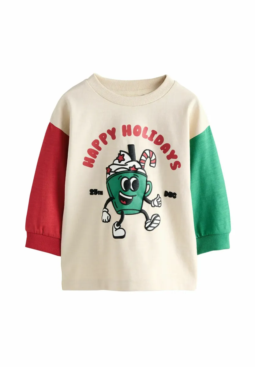 REGULAR FIT - CHRISTMAS - Langarmshirt - stone hotchpotch graphic