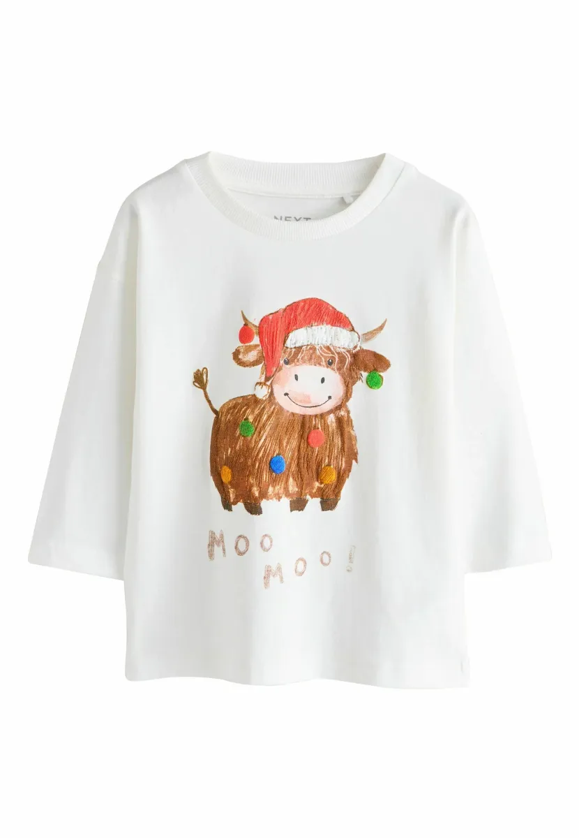 REGULAR FIT - CHRISTMAS - Langarmshirt - white hamish