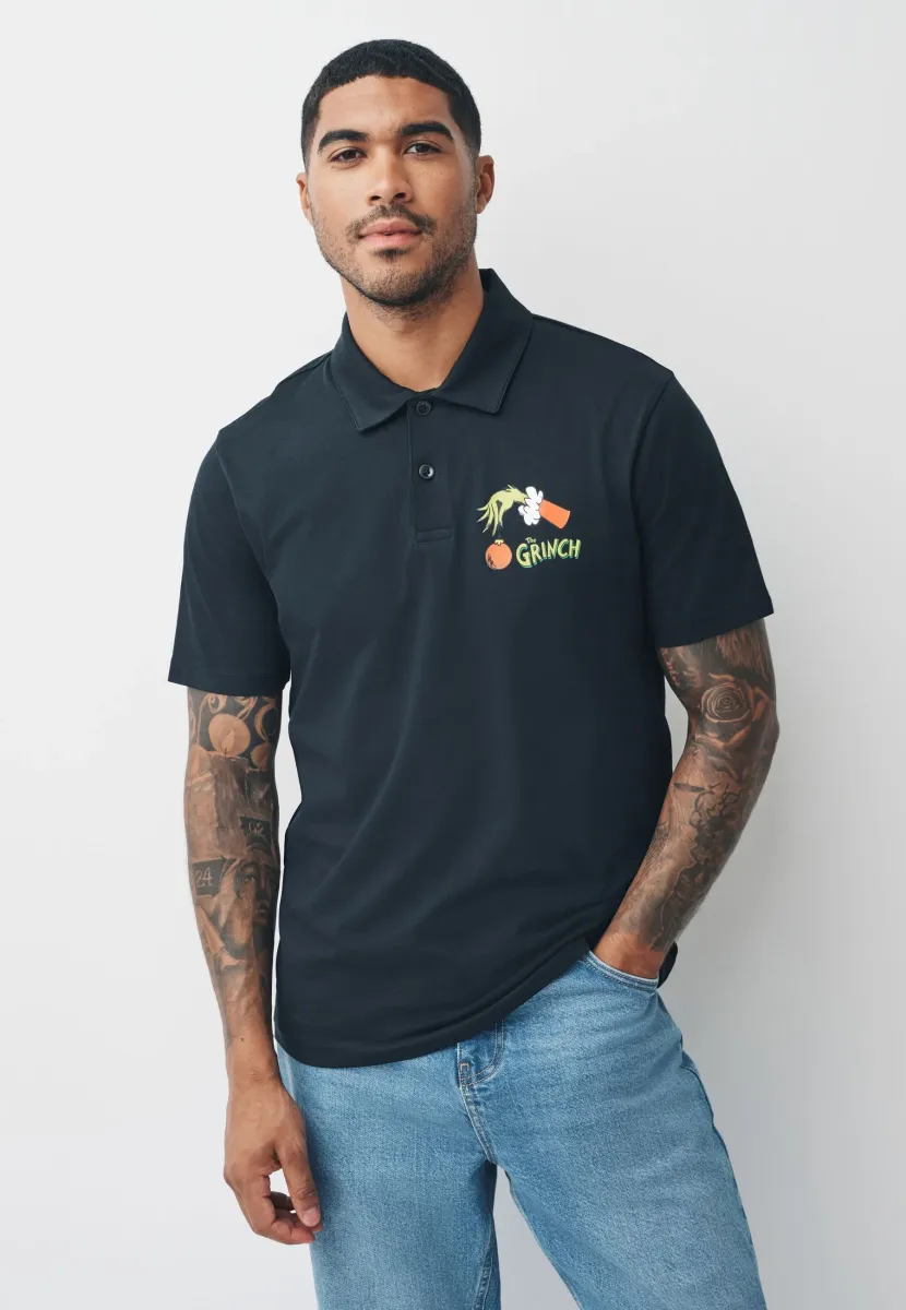 REGULAR FIT - CHRISTMAS - Poloshirt - black the grinch