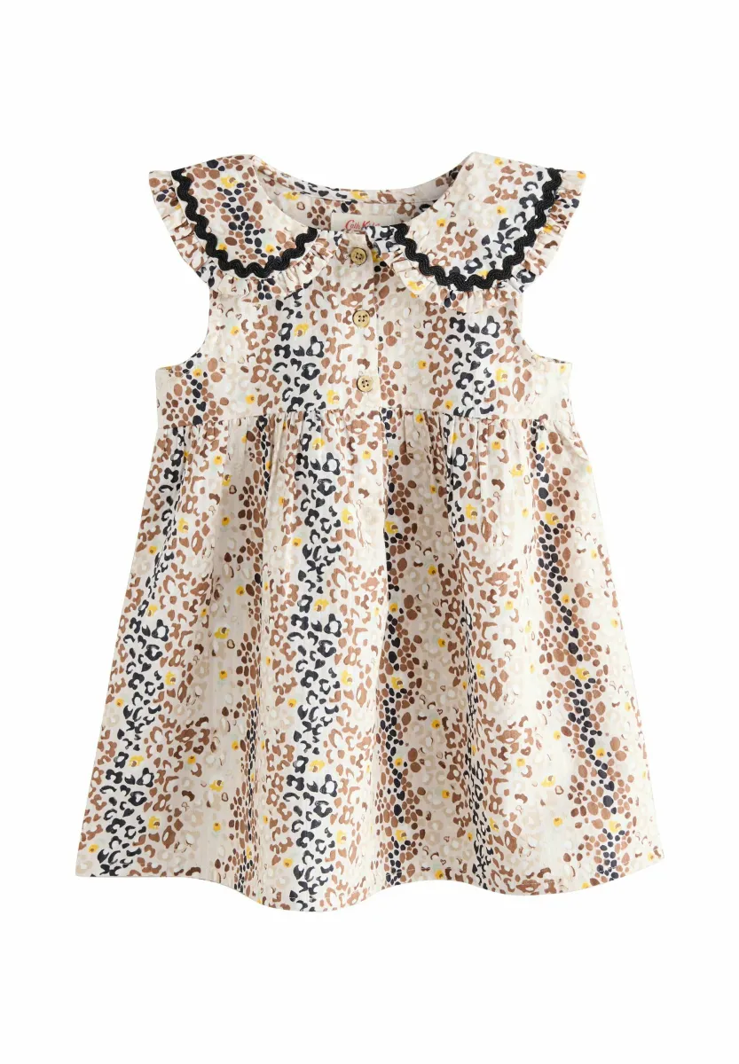 REGULAR FIT-COLLAR - Freizeitkleid - animal print
