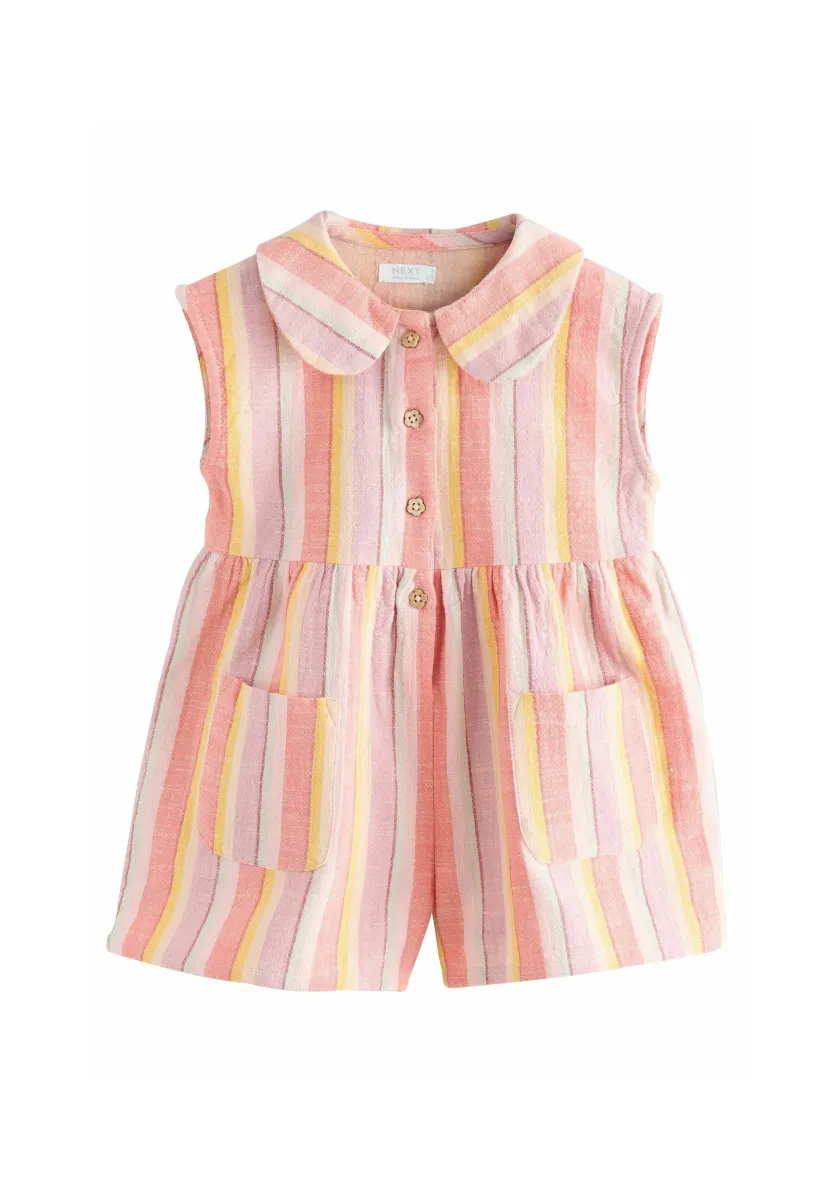 REGULAR FIT-COLLAR - Jumpsuit - pastel stripe