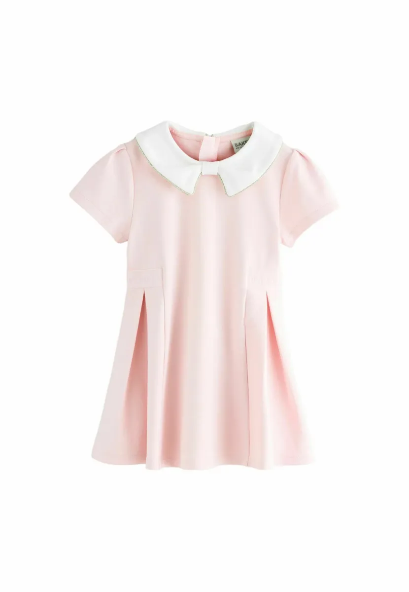 REGULAR FIT - COLLARED PONTE - Freizeitkleid - pink