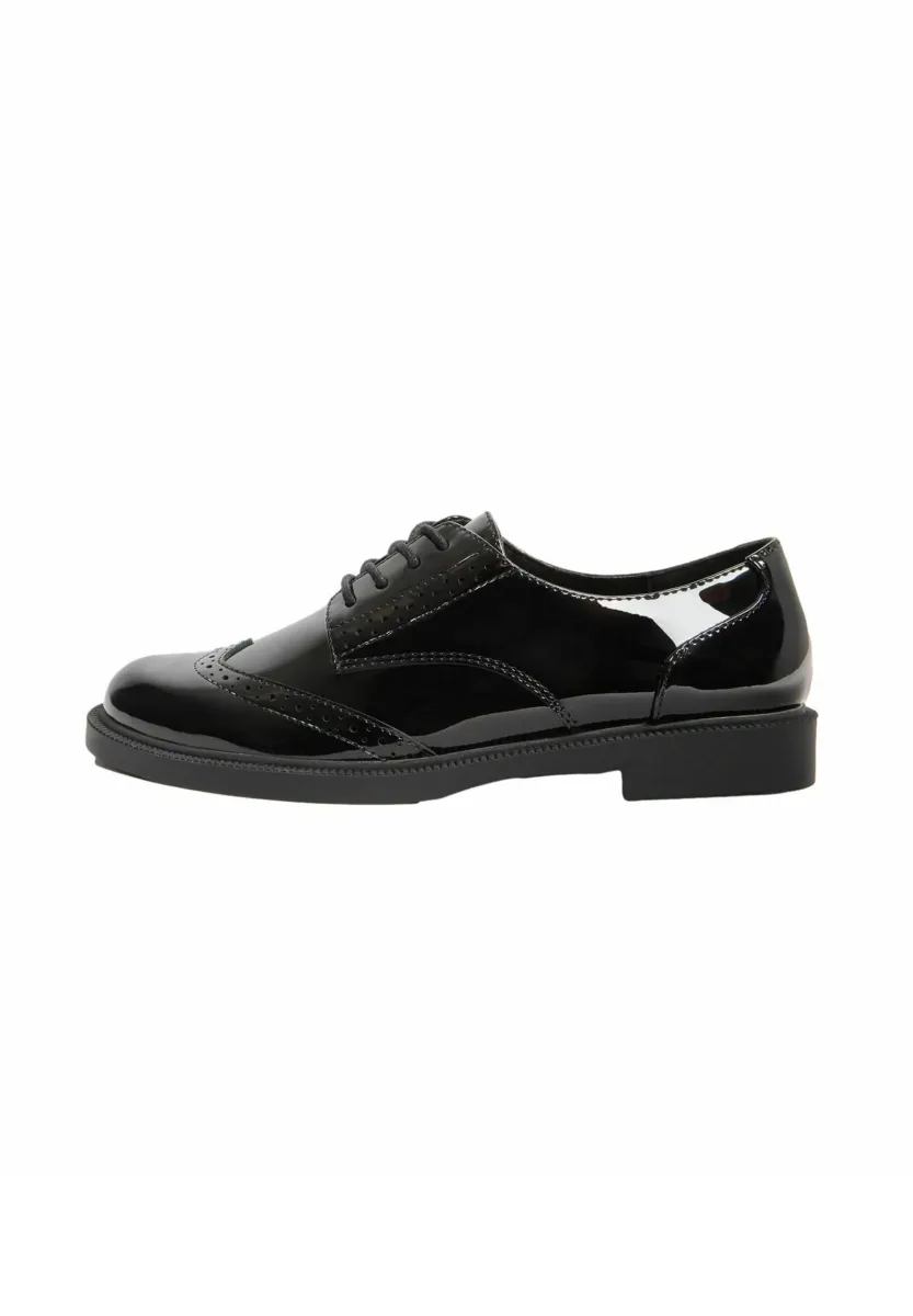 REGULAR FIT - COMFORT BROGUE - Schnürer - black