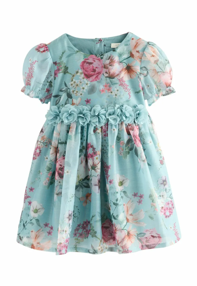 REGULAR FIT CORSAGE FLOWER - Cocktailkleid/festliches Kleid - blue