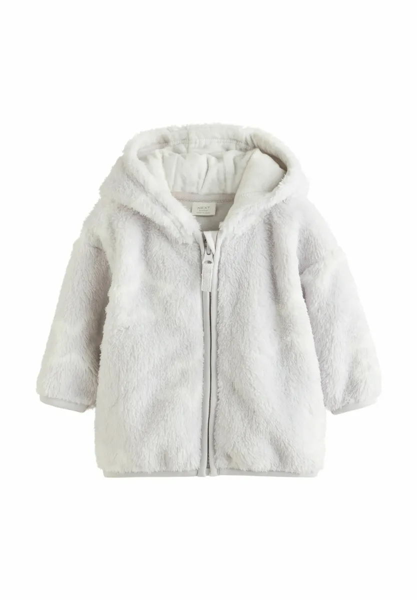 REGULAR FIT -  COSY WITH 3D EARS - Fleecejacke - grey star