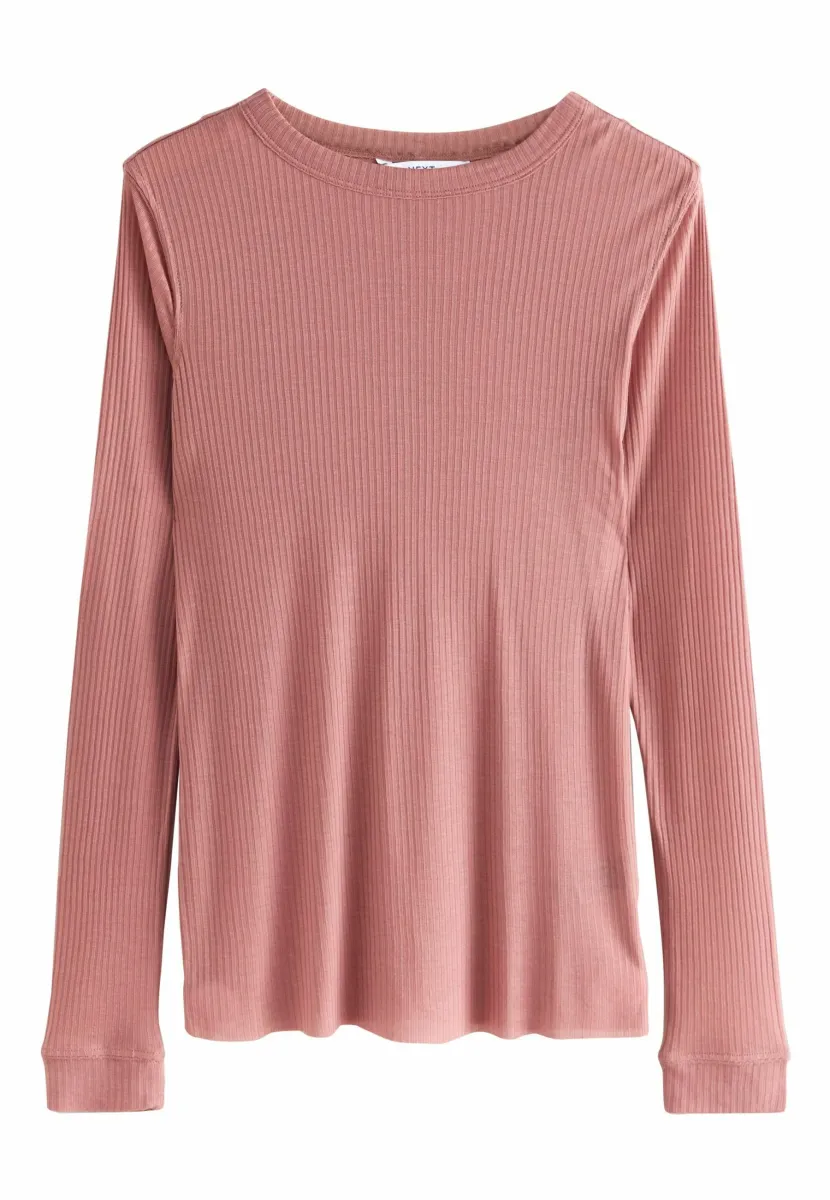 REGULAR FIT-CREW NECK LONG SLEEVE  - Strickpullover - chocolate brown