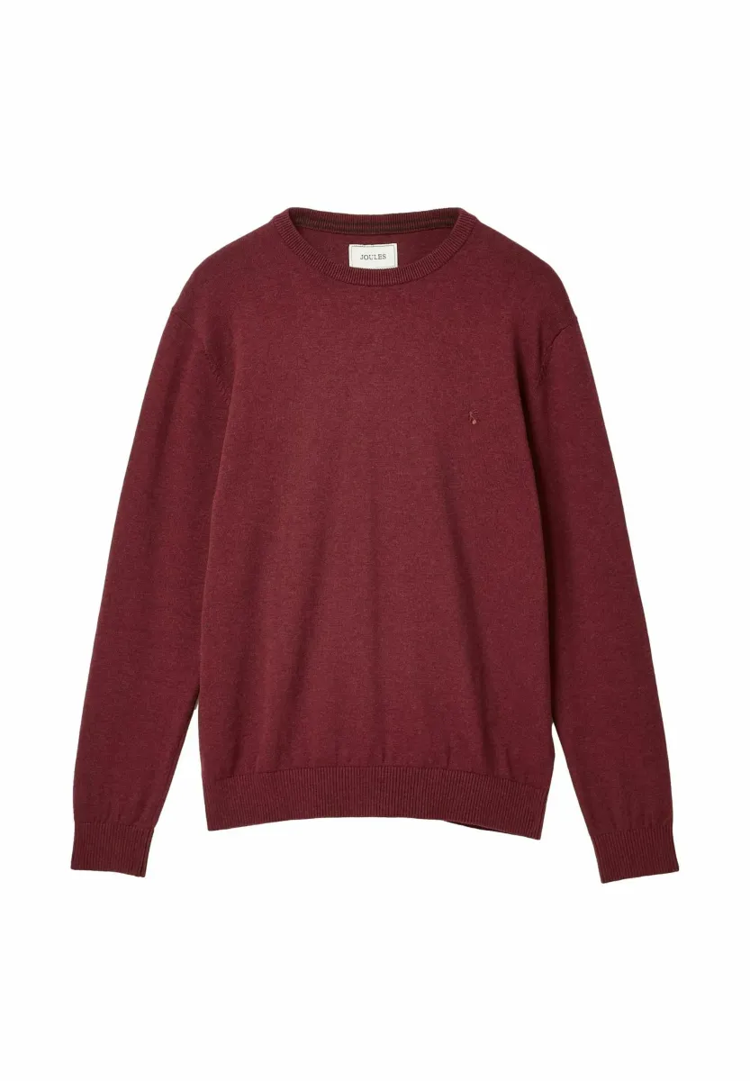 REGULAR FIT - CREW NECK - Strickpullover - burgundy
