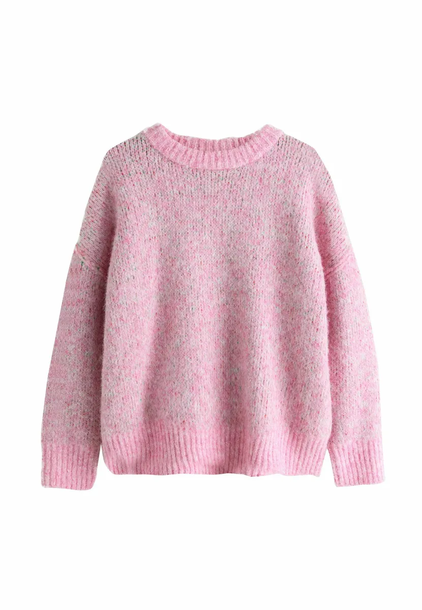 REGULAR FIT - CREW NECK - Strickpullover - pink cherry