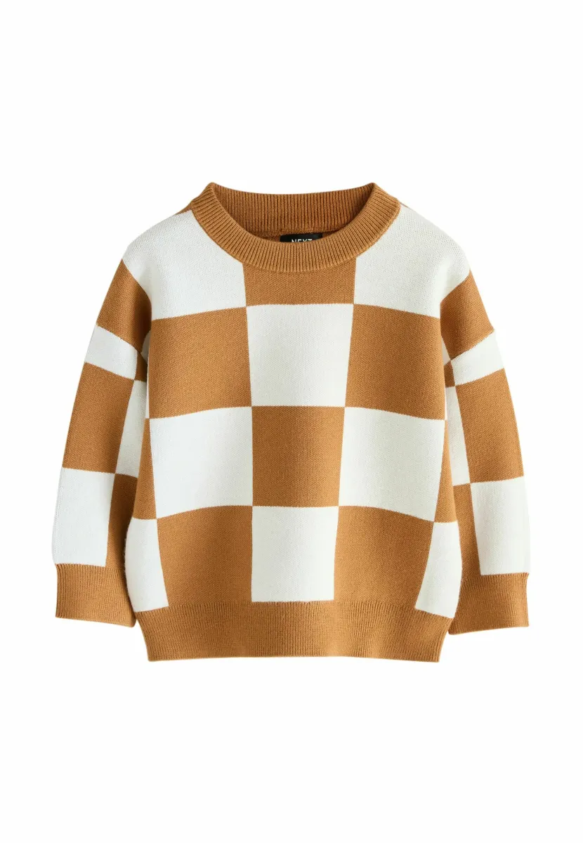 REGULAR FIT - CREW NECK   - Strickpullover - tan brown