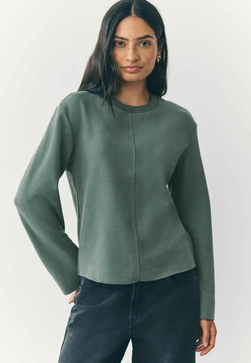 REGULAR FIT -  CREW NECK  - Strickpullover - teal blue