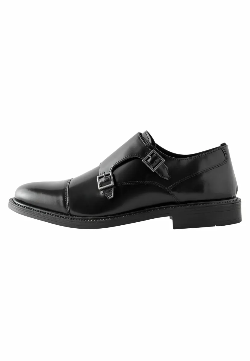REGULAR FIT - DOUBLE MONK  - Business-Slipper - black
