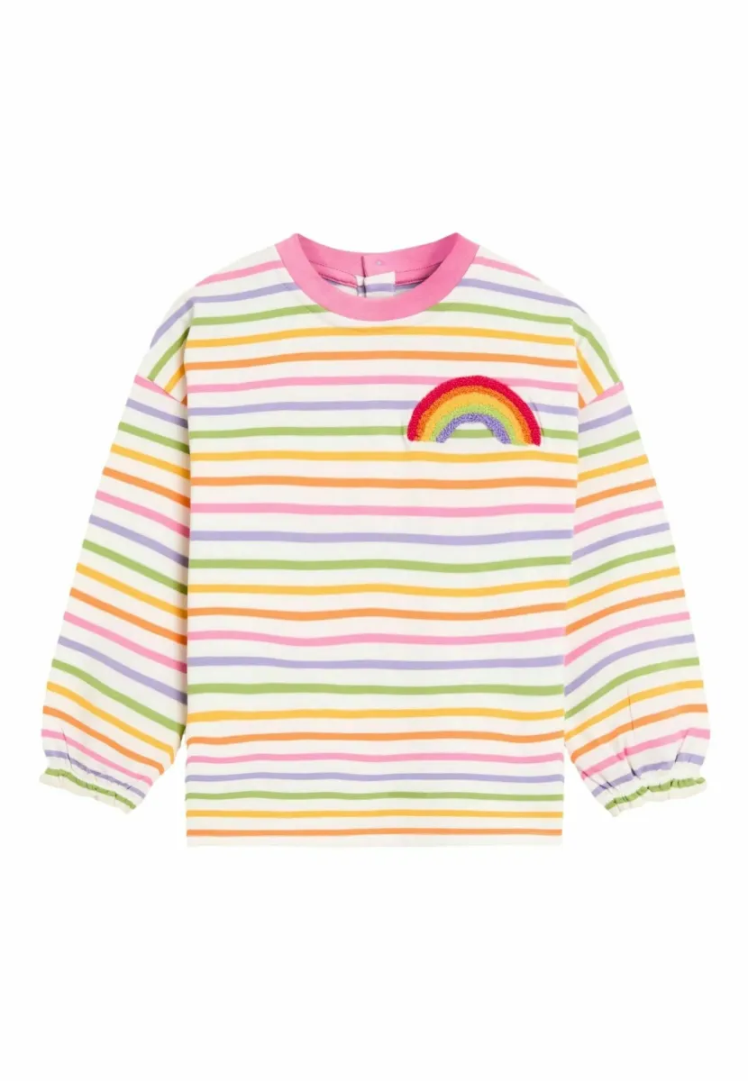 REGULAR FIT - DROP SHOULDER STRIPE  - Langarmshirt - purple