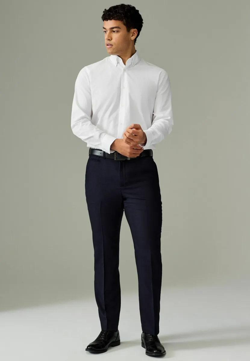 REGULAR FIT  EASY CARE SINGLE CUFF  - Businesshemd - white button down collar