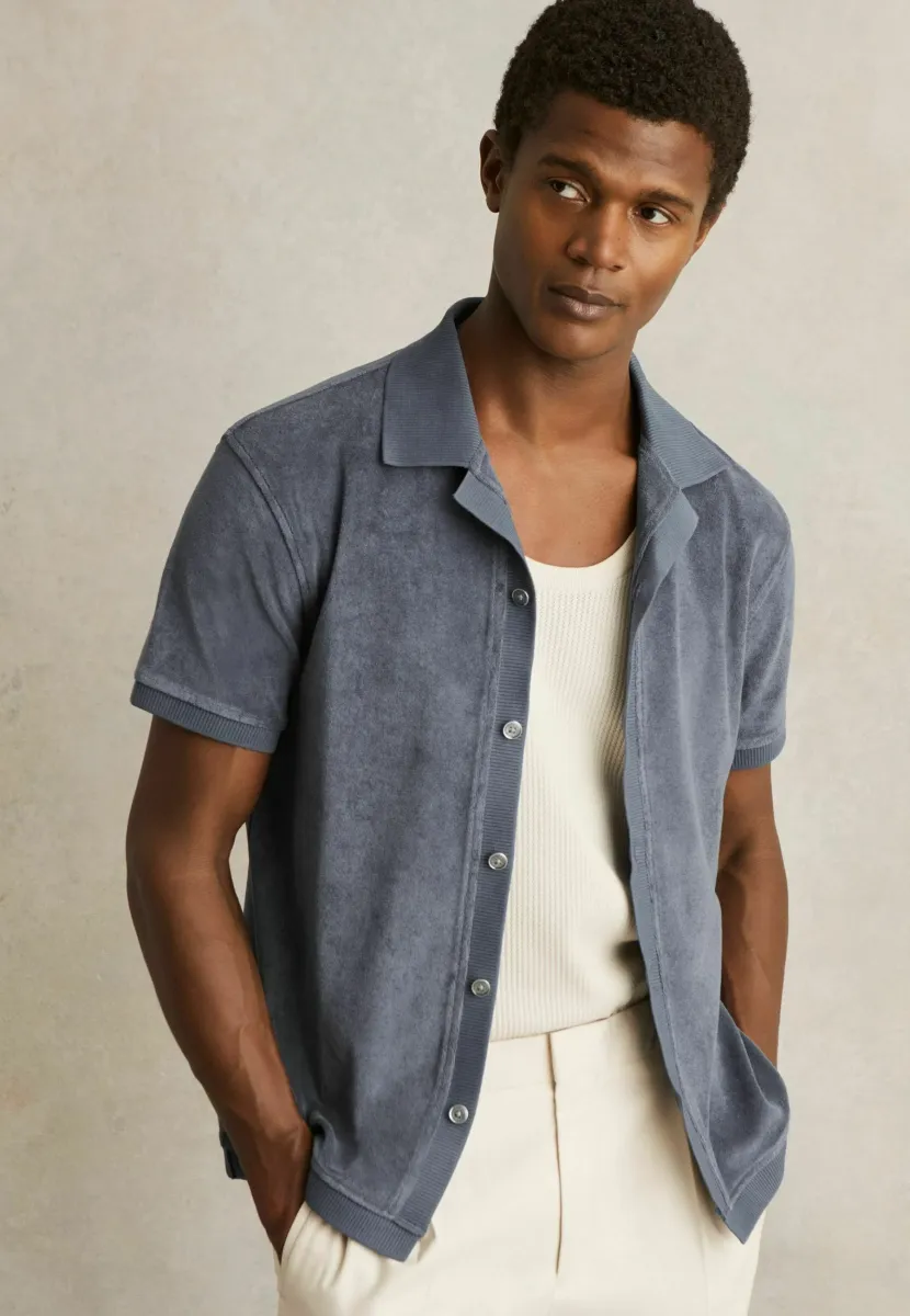 REGULAR FIT - EDEN BLEND - Hemd - airforce blue