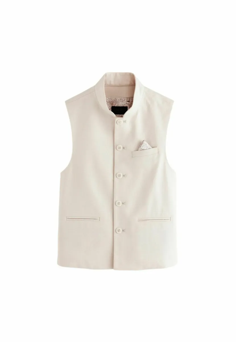 REGULAR FIT EID - Weste - ecru white