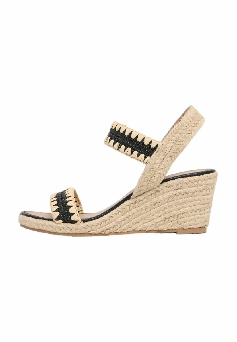 REGULAR FIT-ELASTIC STRAP MID - Espadrille - black