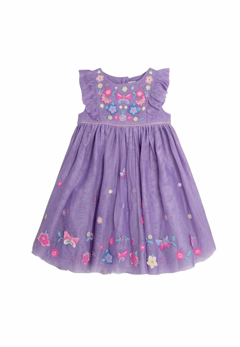 REGULAR FIT - EMBROIDERED  - Freizeitkleid - lilac purple