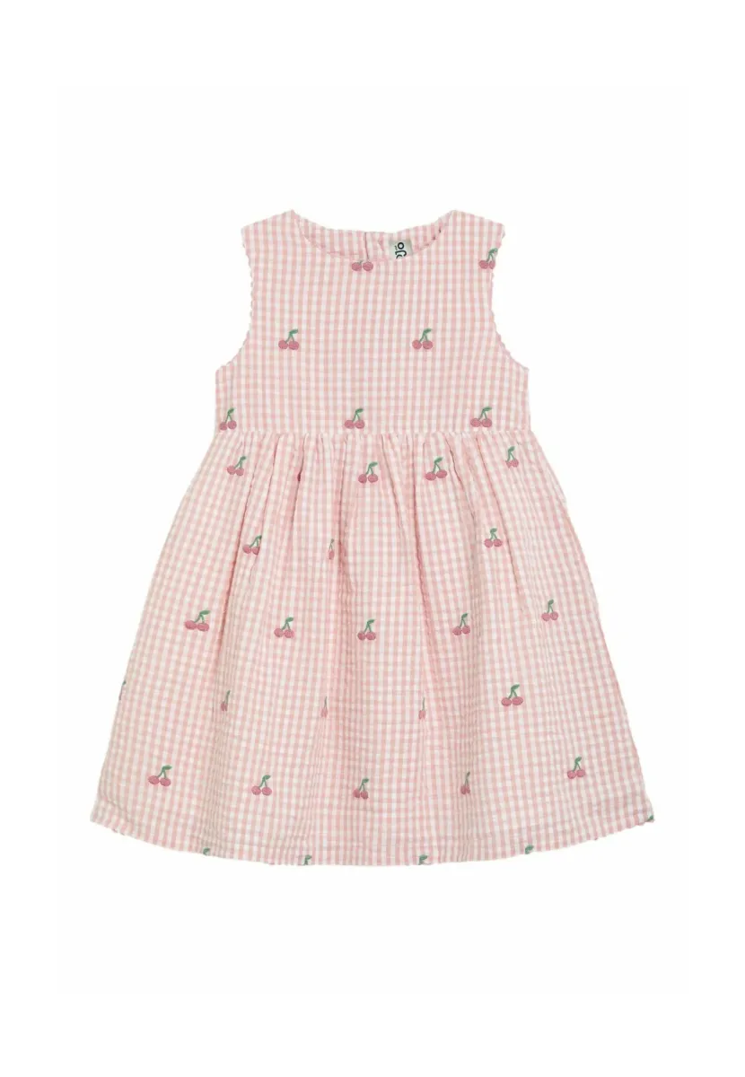 REGULAR FIT - EMBROIDERED  - Freizeitkleid - pink cherry