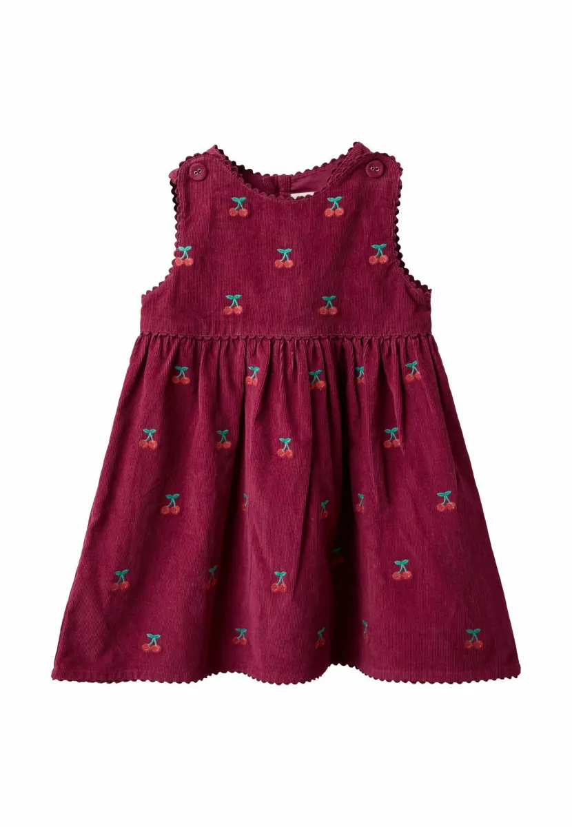 REGULAR FIT - EMBROIDERED  - Freizeitkleid - plum