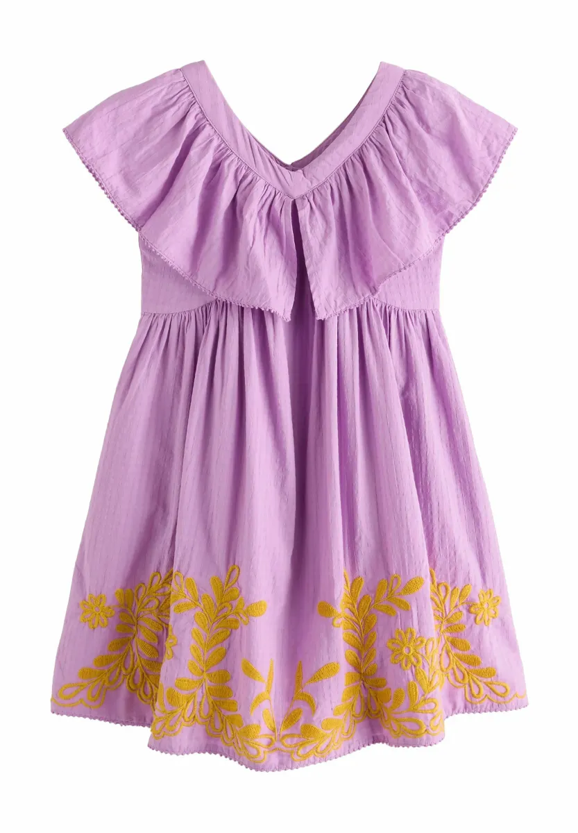 REGULAR FIT - EMBROIDERED - Freizeitkleid - purple