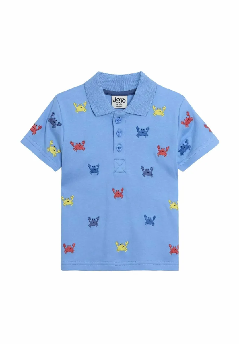 REGULAR FIT-EMBROIDERED - Poloshirt - blue crab