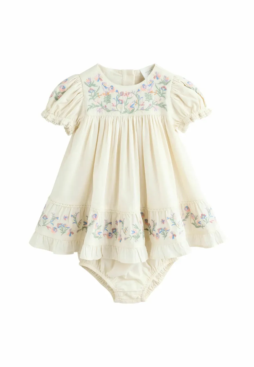 REGULAR FIT - EMBROIDERED SET - Panties - cream floral