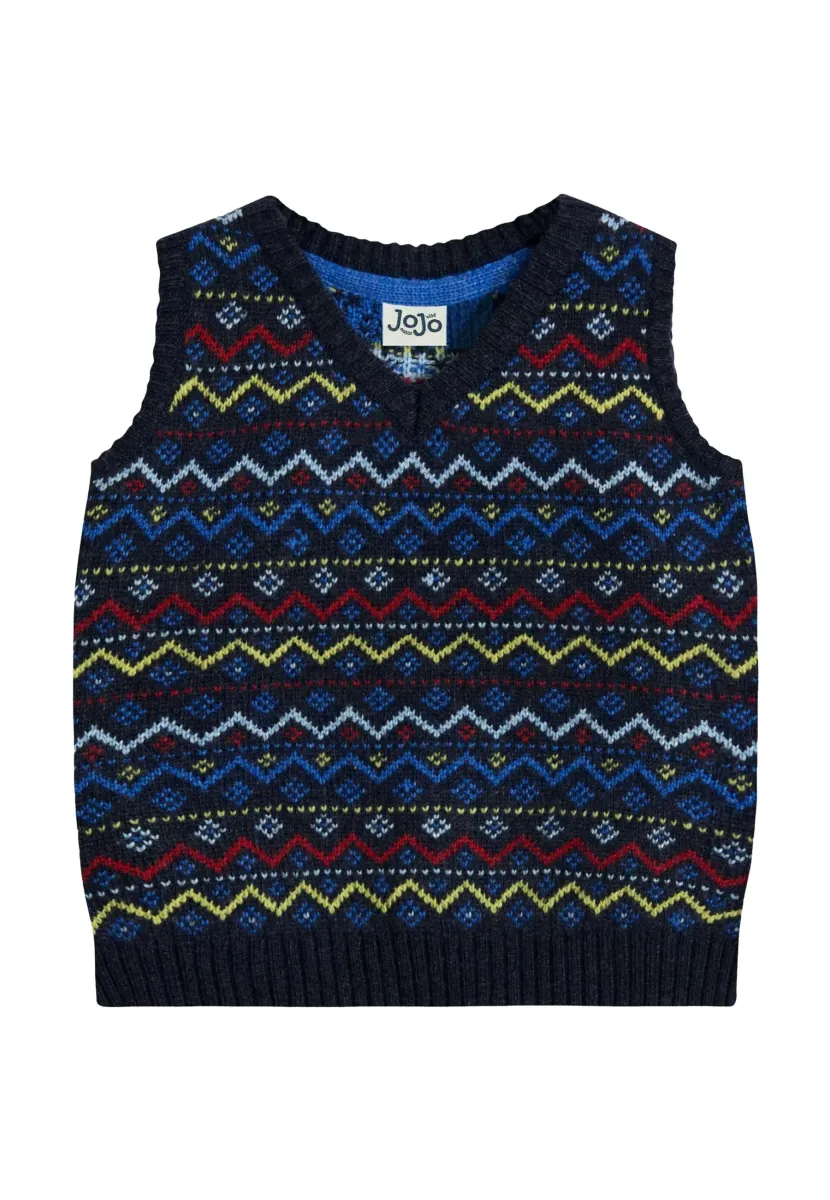REGULAR FIT - FAIR ISLE  - Top - blue