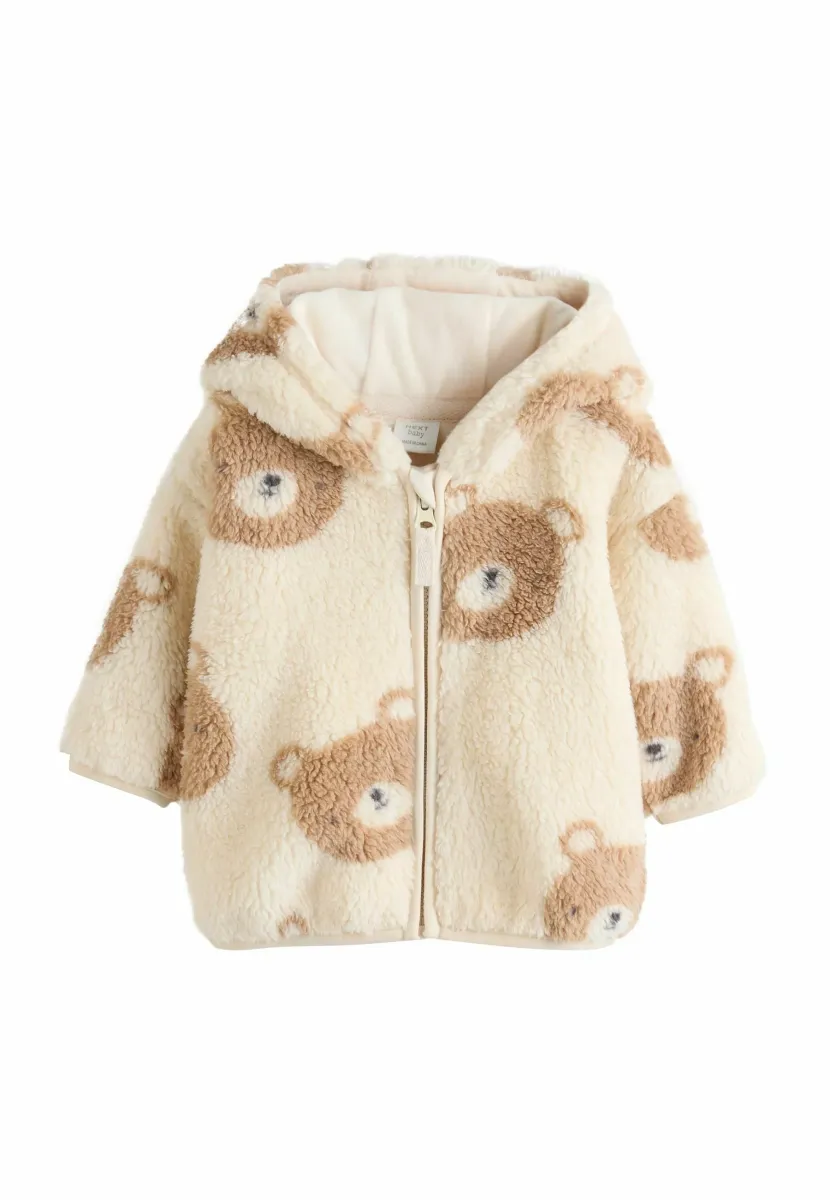 REGULAR FIT  - Fleecejacke - natural bear face zip through