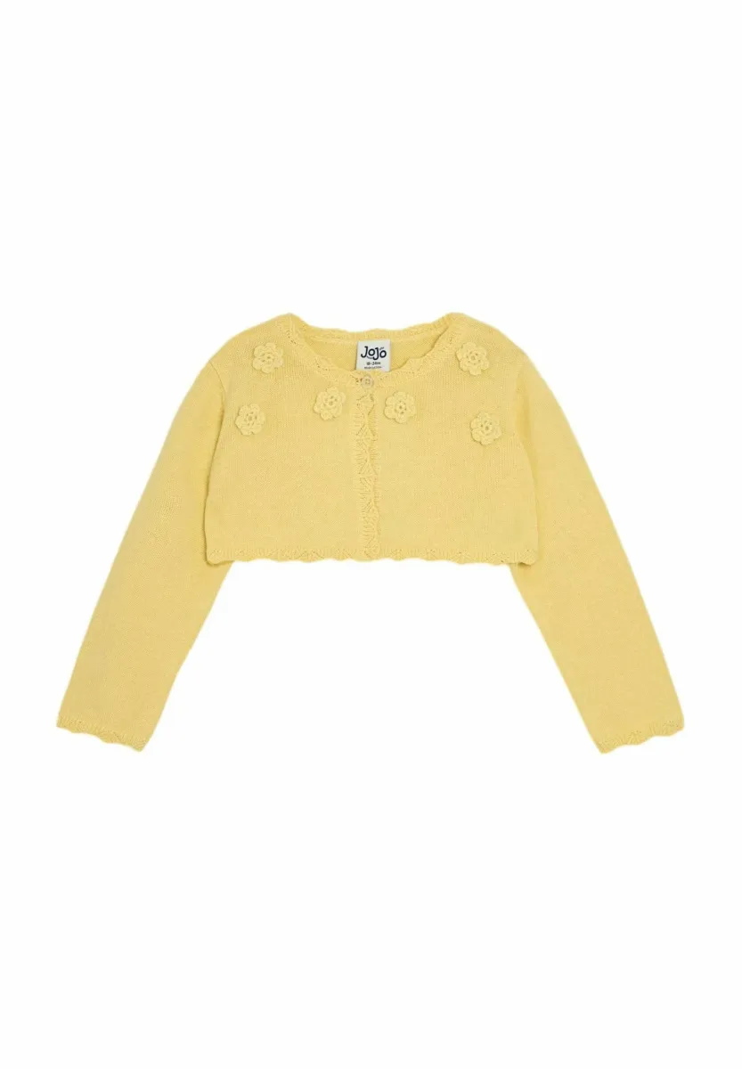 REGULAR FIT-FLORAL - Strickjacke - yellow