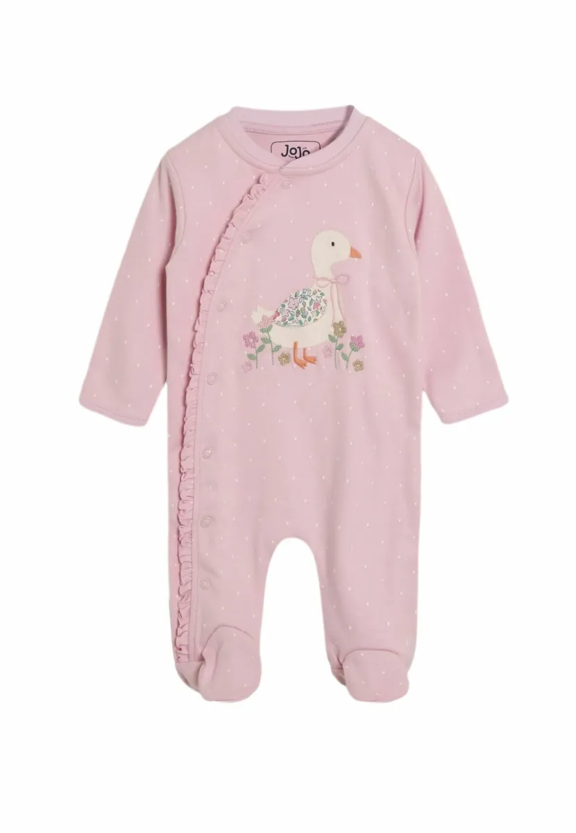 REGULAR FIT - FOOTED APPLIQUÉ  - Strampler - pink