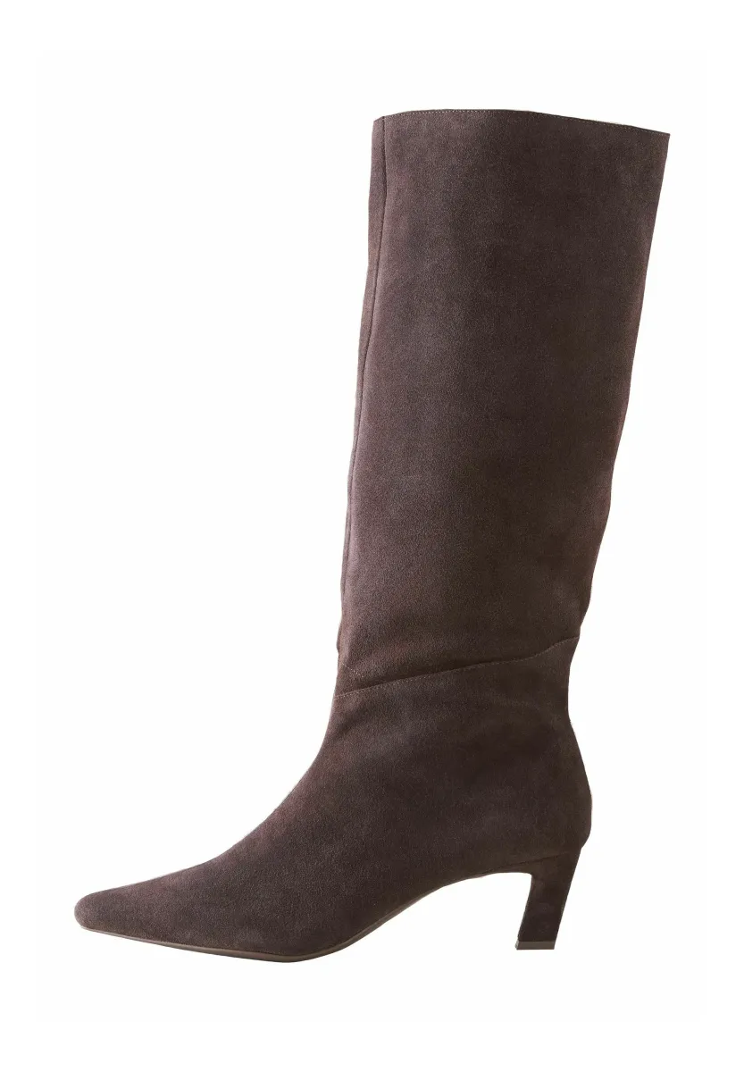 REGULAR FIT - FOREVER COMFORT CHISEL TOE - Stiefel - chocolate brown suede