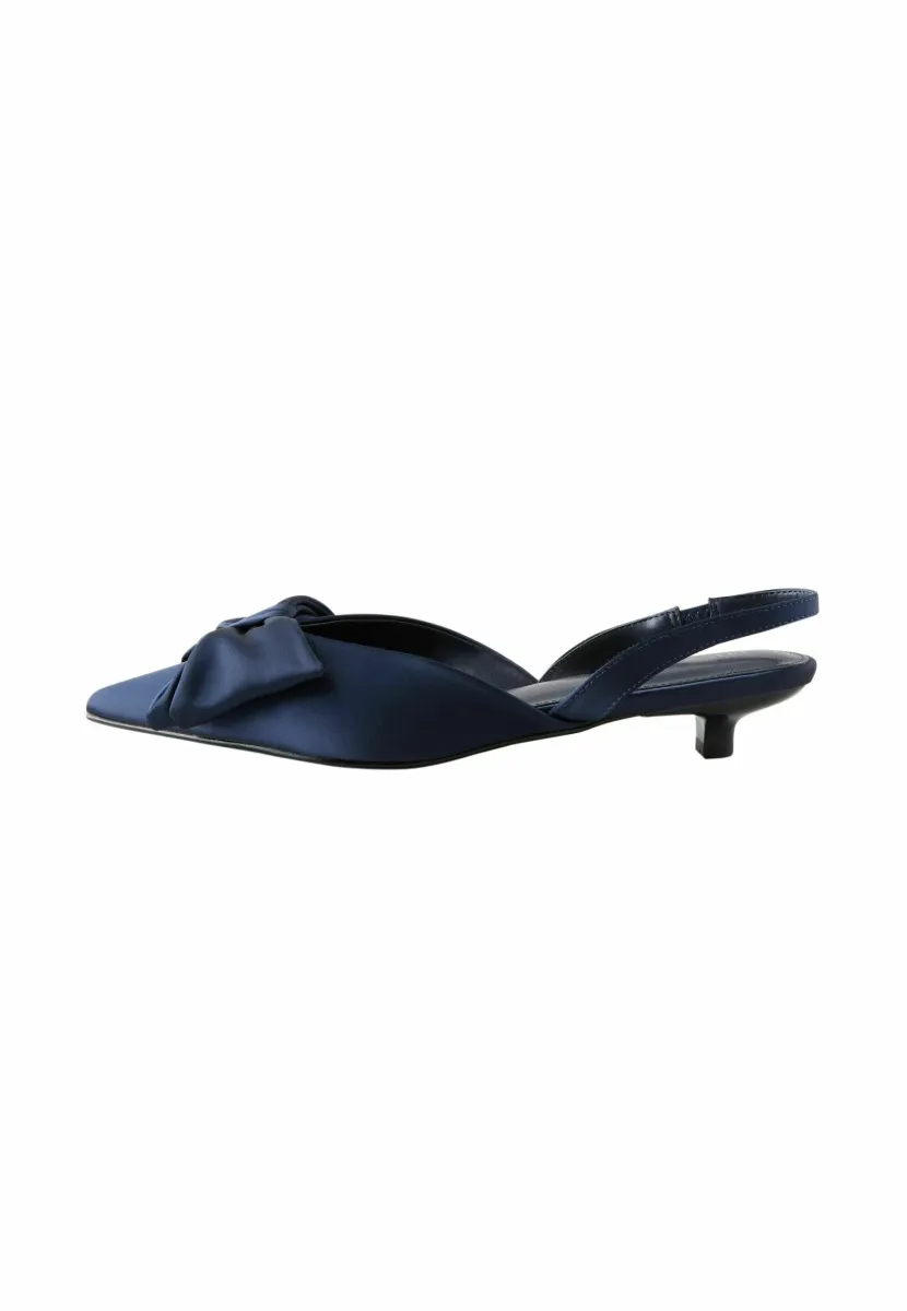REGULAR FIT - FOREVER COMFORT POINT TOE KITTEN - Sling-Ballerina - navy