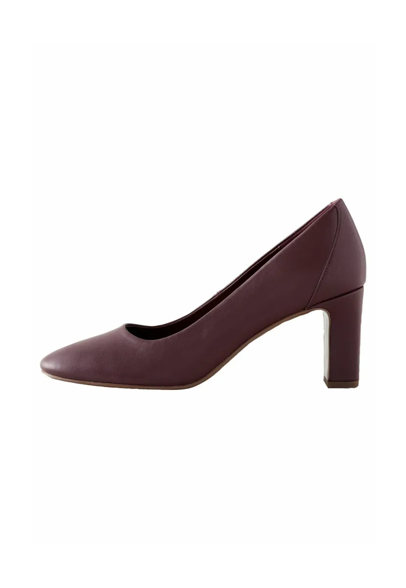 REGULAR FIT - FOREVER COMFORT ROUND TOE BLOCK COURT - Pumps - berry red