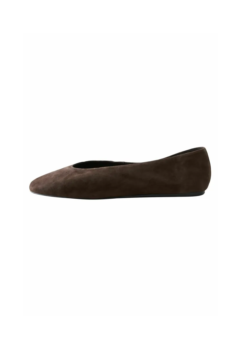 REGULAR FIT - FOREVER COMFORT  ROUND TOE - Klassischer Ballerina - new chocolate brown suede