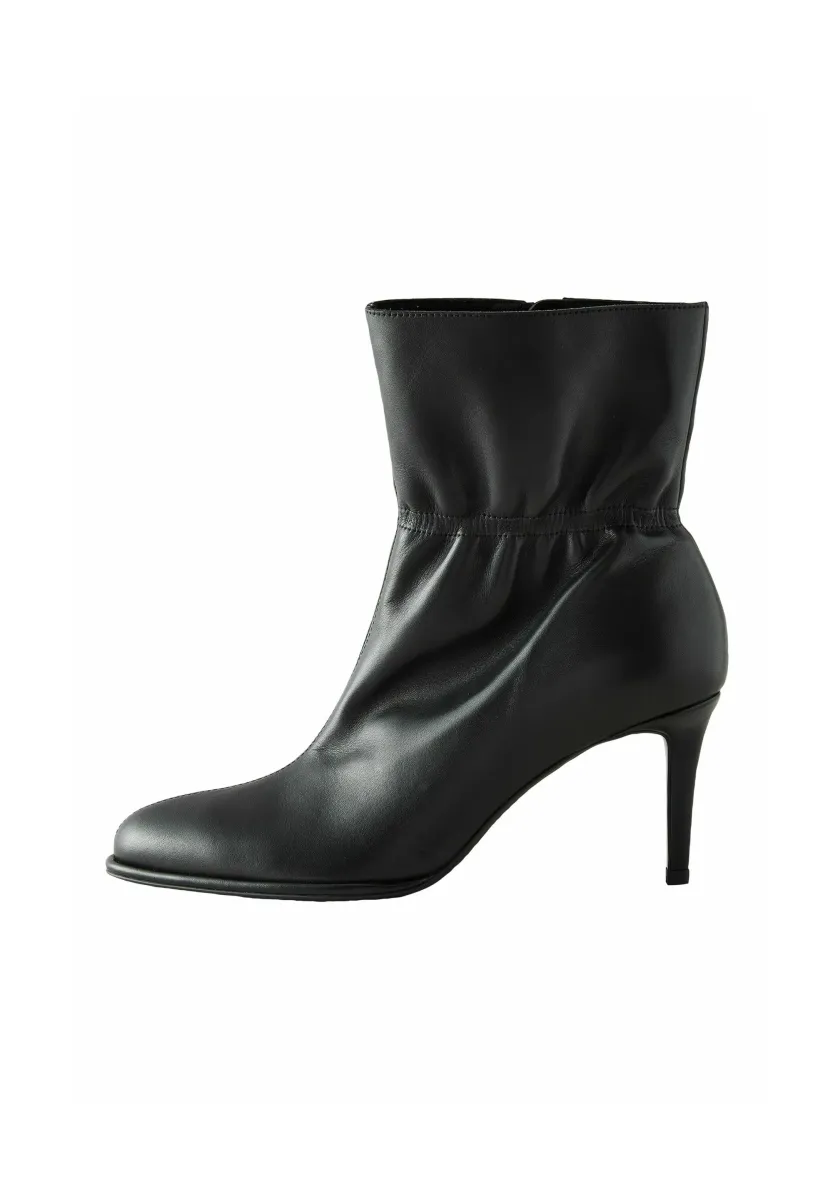 REGULAR FIT - FOREVER COMFORT RUCHED - Stiefelette - black leather