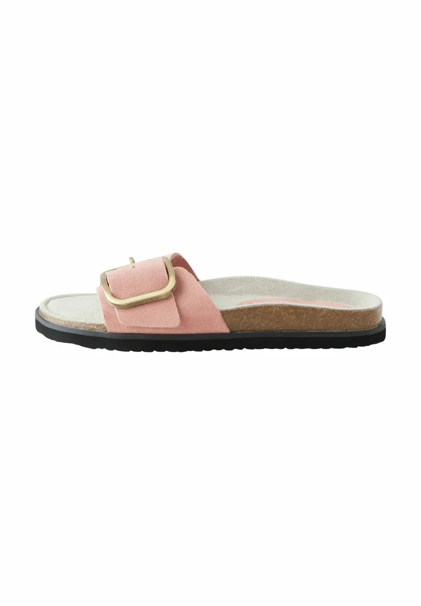 REGULAR FIT - FOREVER COMFORT SINGLE STRAP - Pantolette flach - pink suede