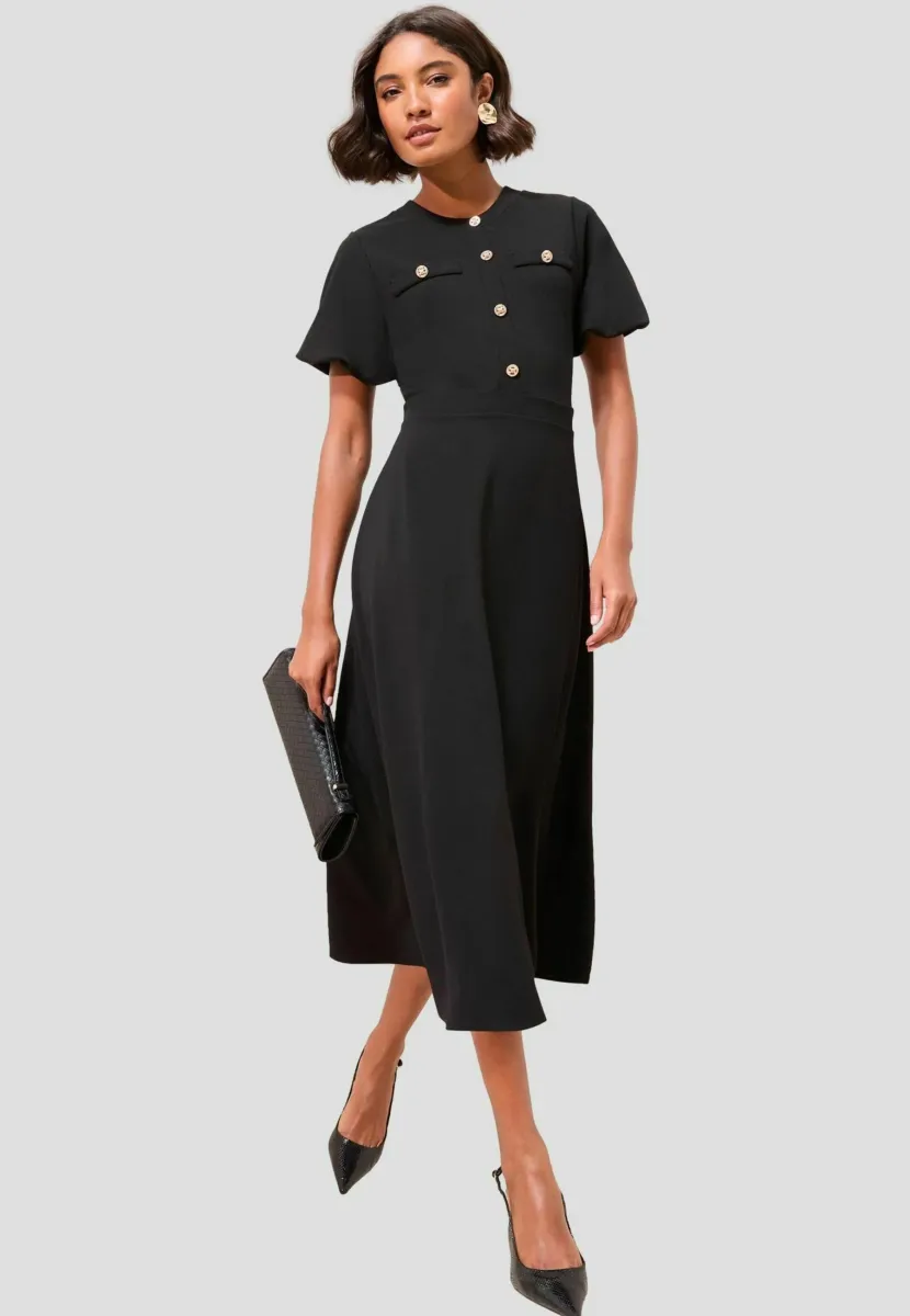 REGULAR FIT - Freizeitkleid - black