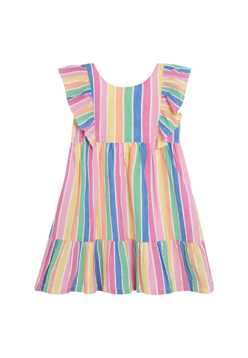 REGULAR FIT - Freizeitkleid - rainbow stripe