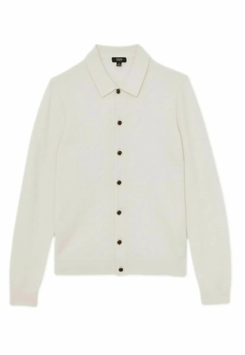 REGULAR FIT - GIDEON - Strickjacke - off white