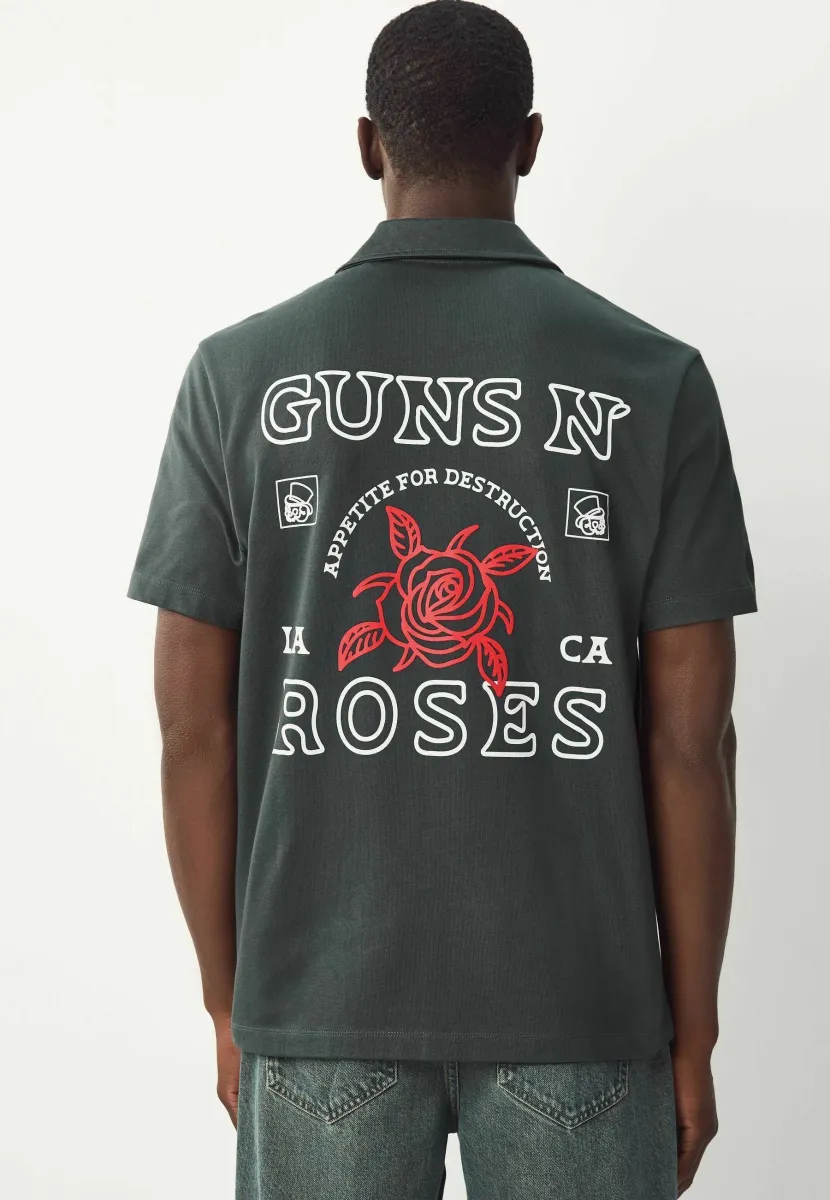 REGULAR FIT - GUNS N ROSES BAND GRAPHIC PRINT  - Hemd - charcoal grey