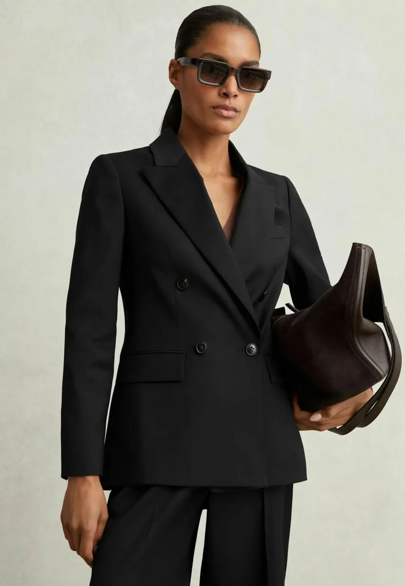 REGULAR FIT - HAISLEY DOUBLE BREASTED PETITE - Blazer - black