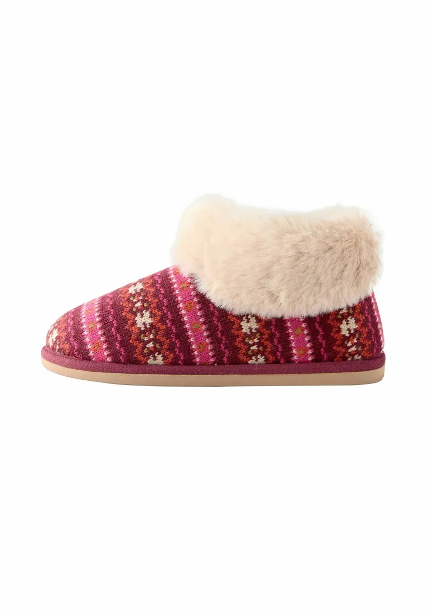 REGULAR FIT - Hausschuh - berry fairisle