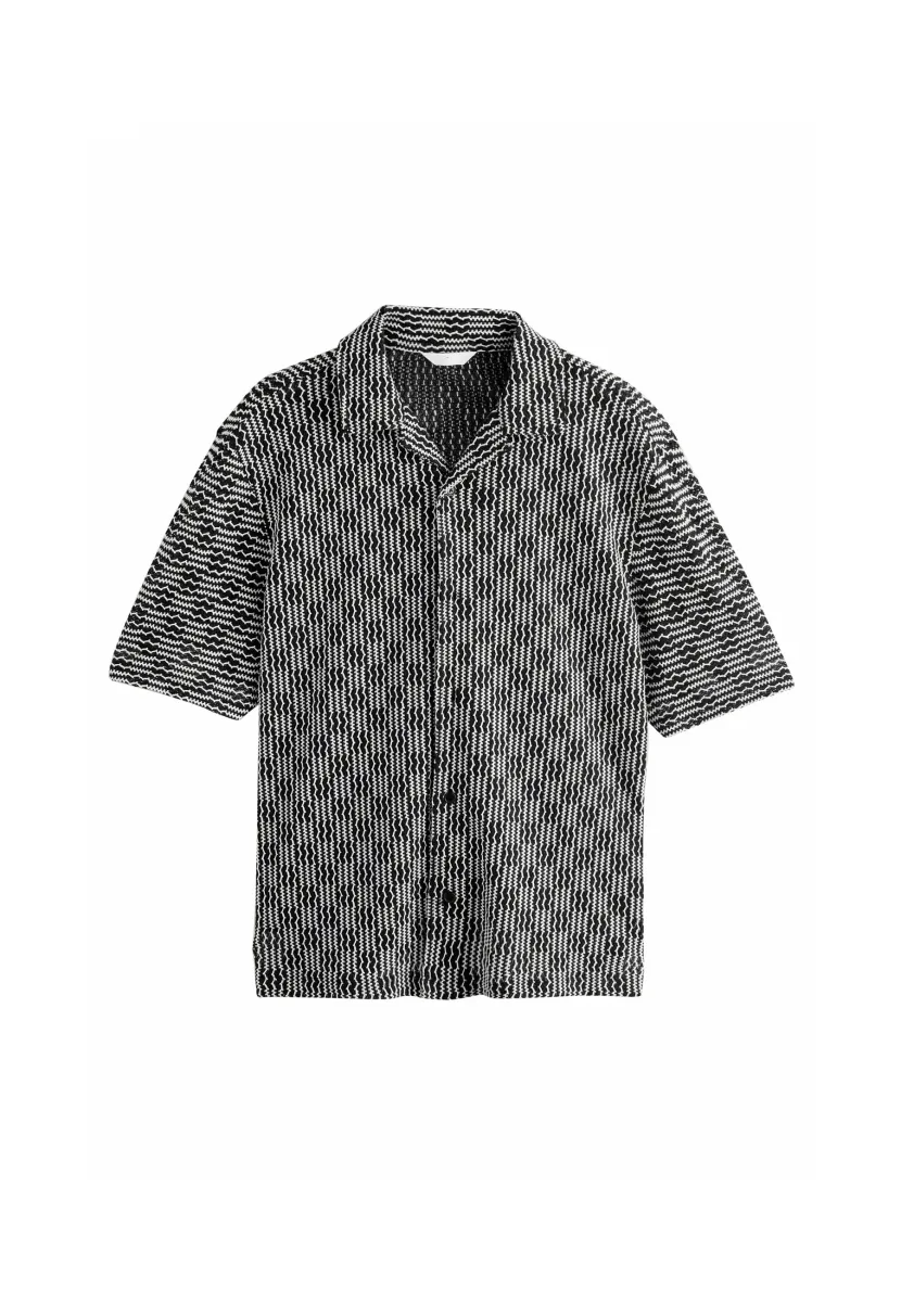 REGULAR FIT  - Hemd - black white