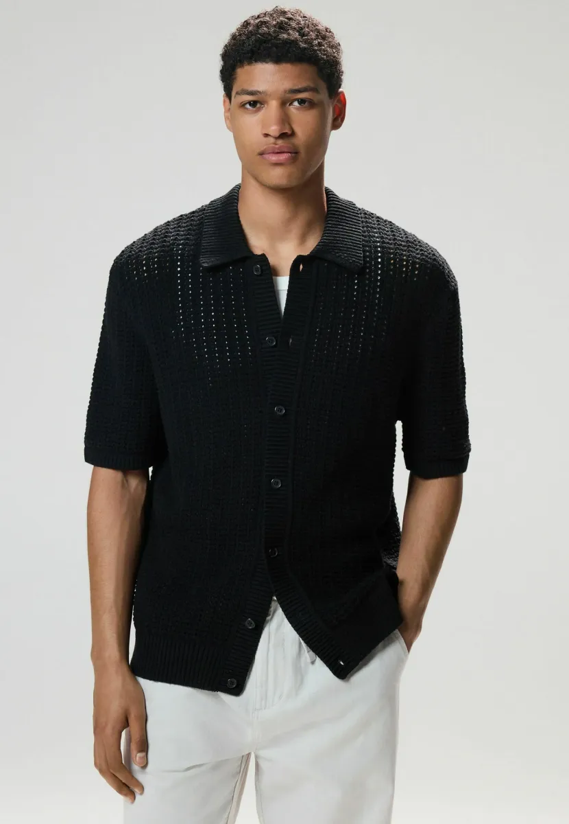 REGULAR FIT  - Hemd - black