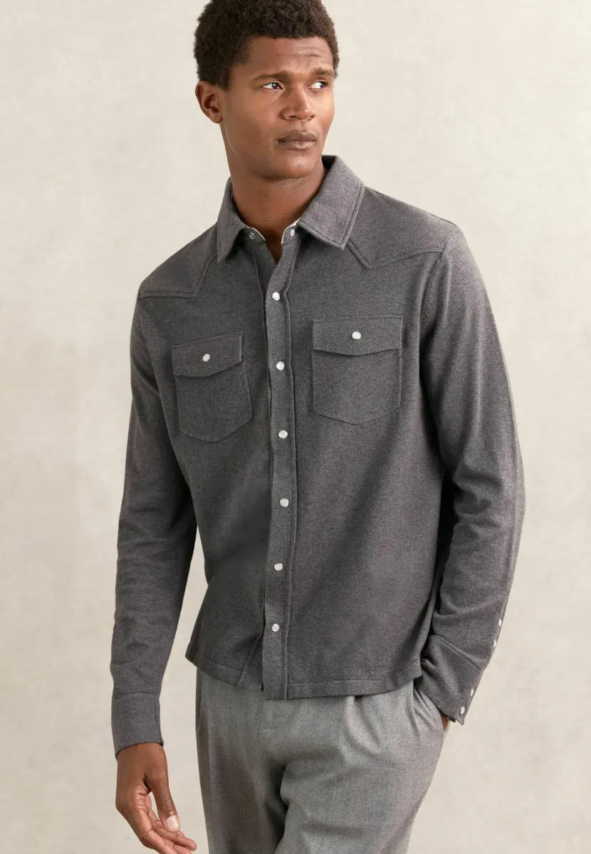 REGULAR FIT - Hemd - charcoal grey