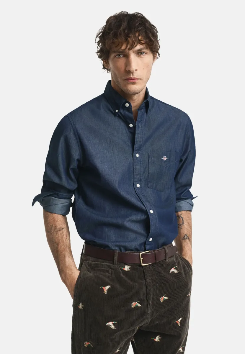 REGULAR FIT - Hemd - dark indigo