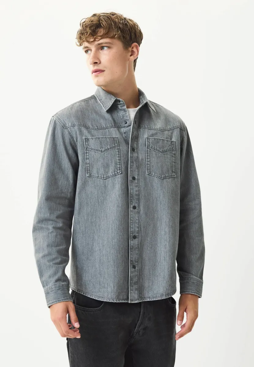 REGULAR FIT - Hemd - grey