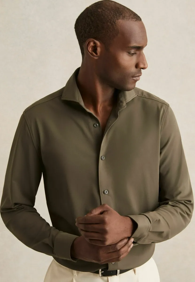 REGULAR FIT - Hemd - olive green