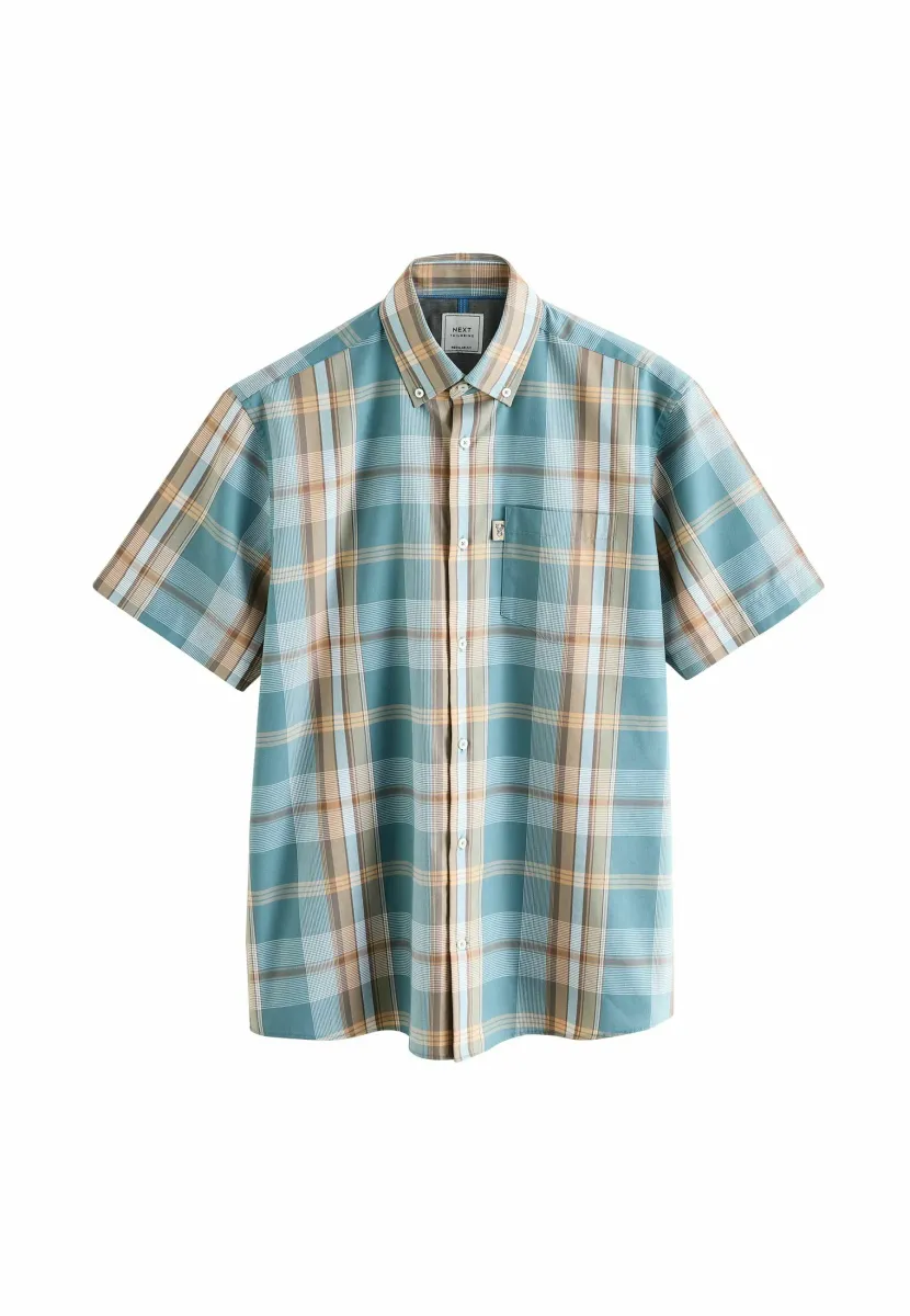 REGULAR FIT - Hemd - petrol blue neutral madras check