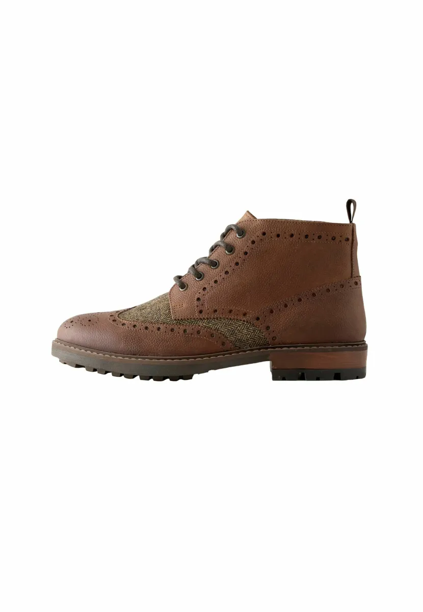 REGULAR FIT - HERITAGE BROGUE  - Schnürstiefelette - tan brown